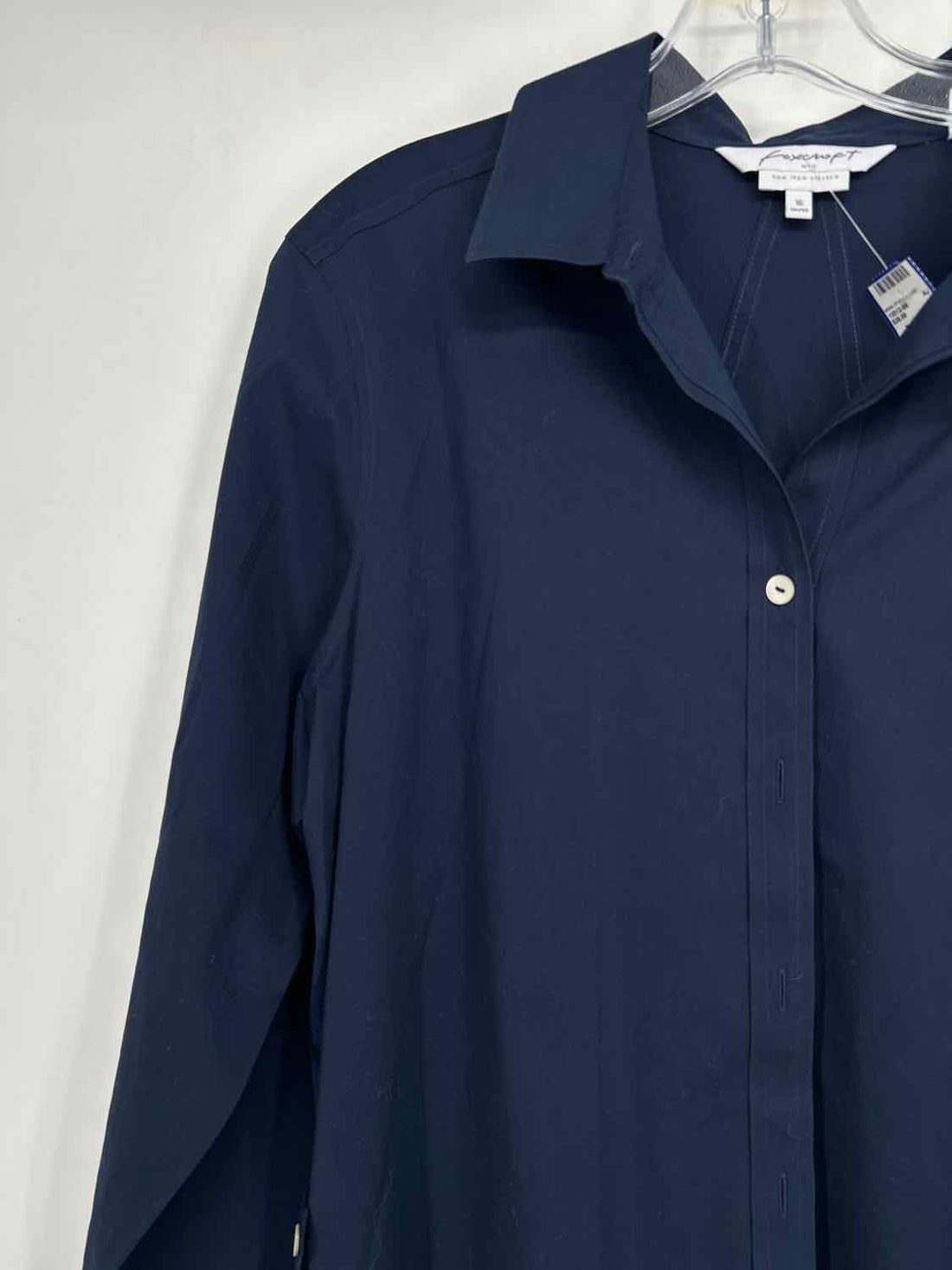 Foxcroft Size 16 Navy Long Sleeve
