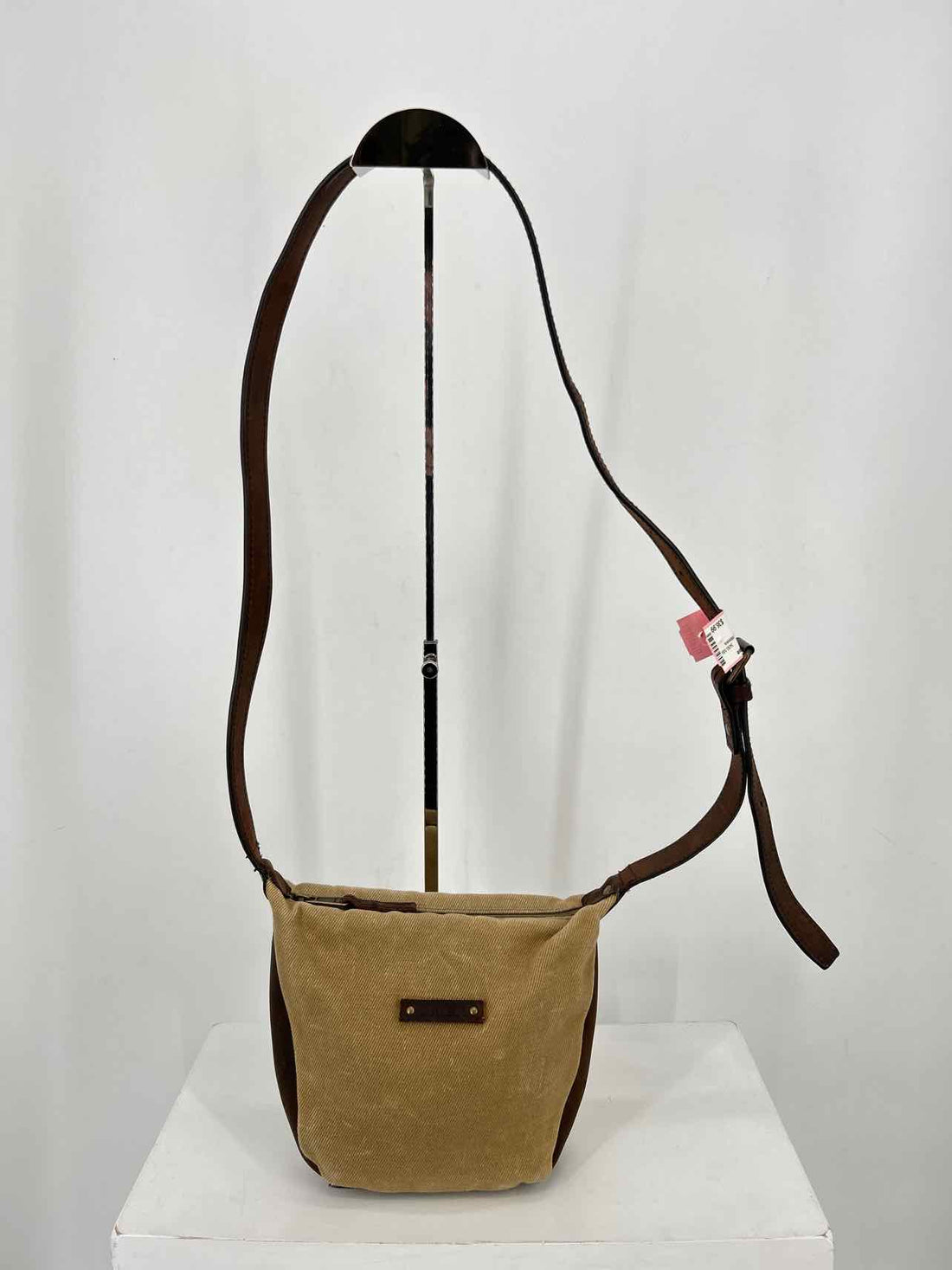 L L Bean Taupe Canvas Crossbody