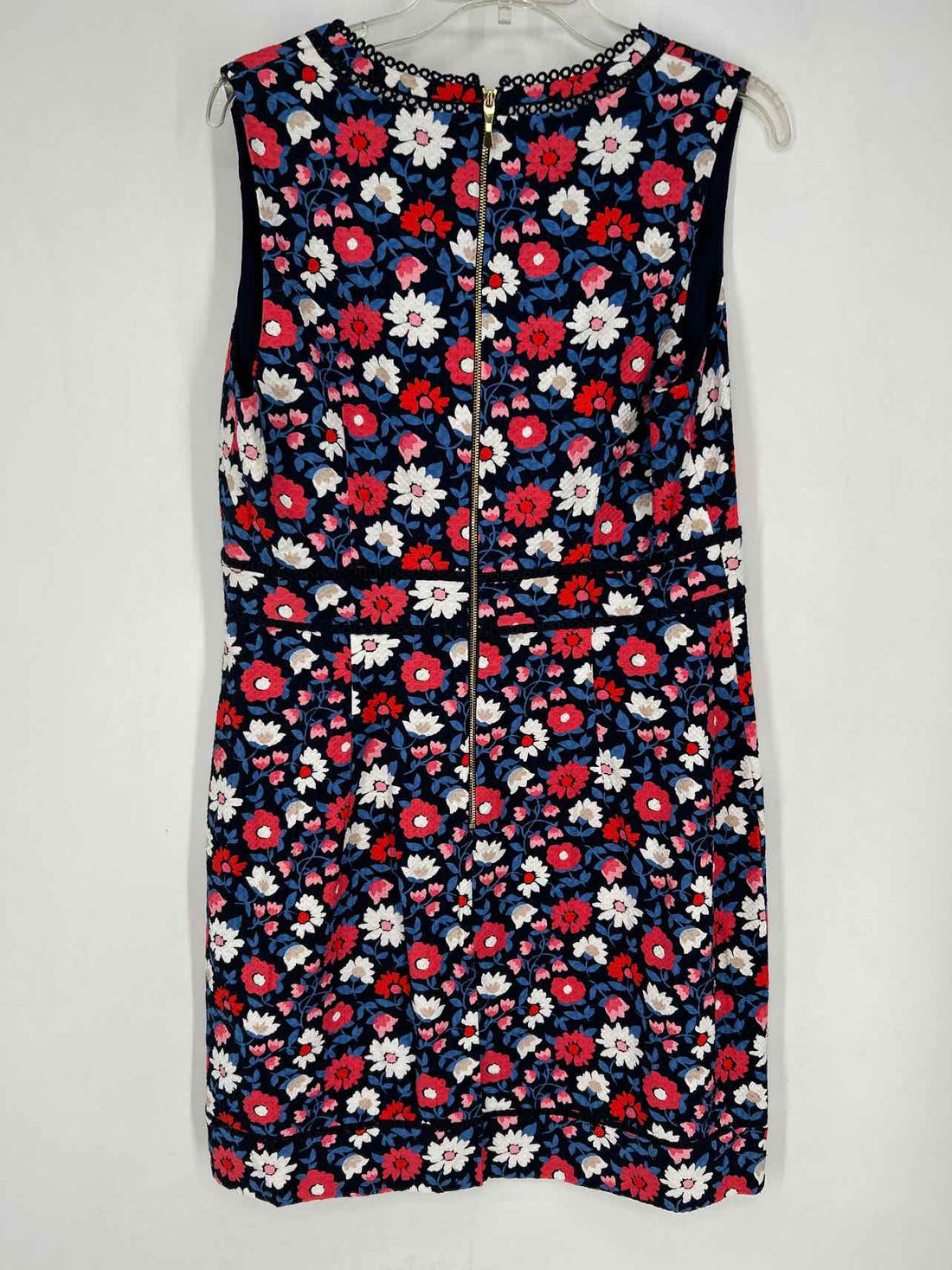 Kate Spade Size 14 Navy Floral Sleeveless Dress