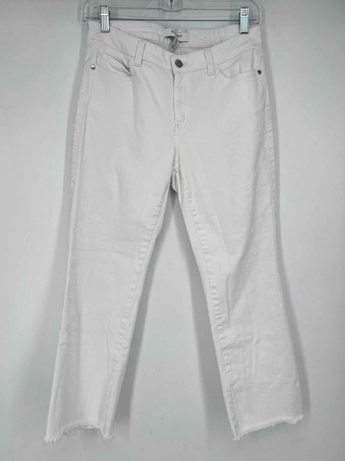 Ellen Tracy Size 8 White Jeans