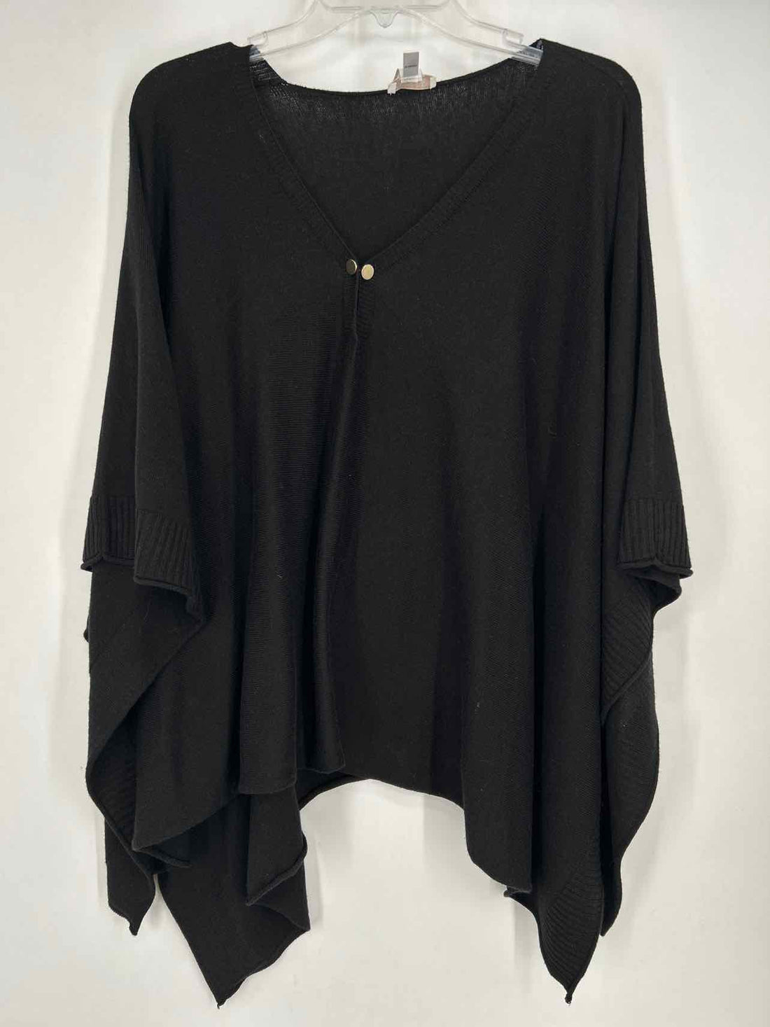 Chicos Size S/M Black Poncho