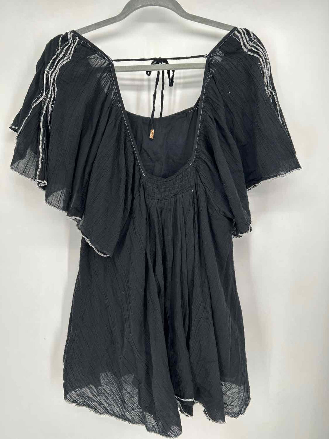 Free People Size XS Black & White Short Sleeve Dress