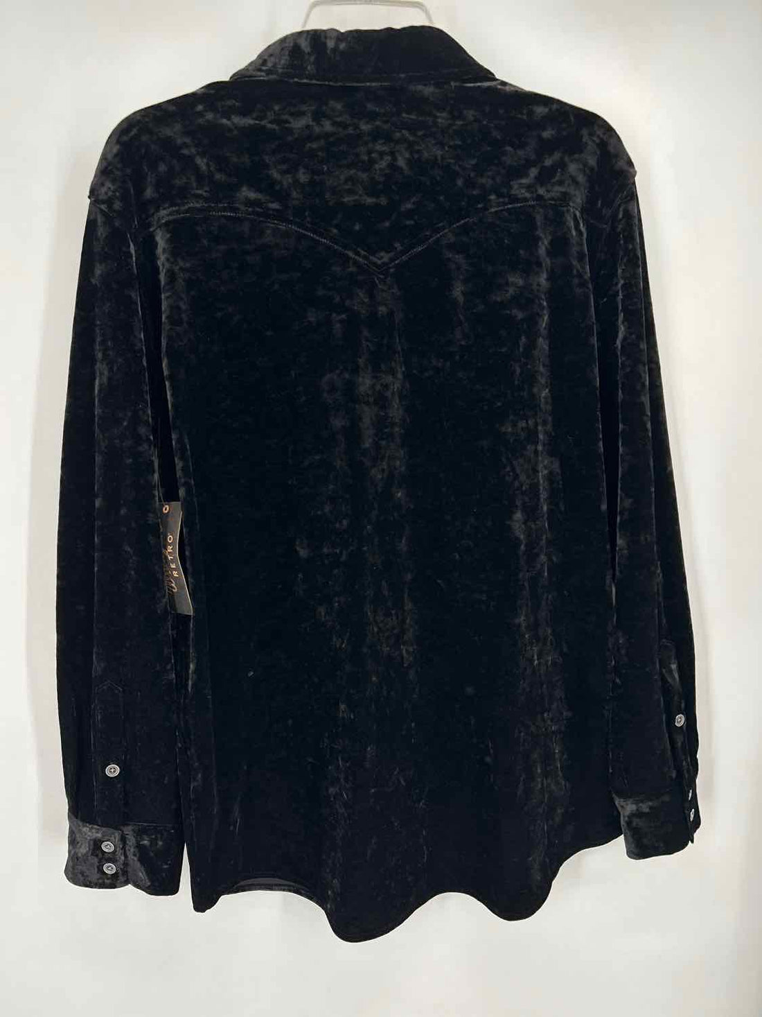 Wrangler Size S Black Velvet NWT Long Sleeve