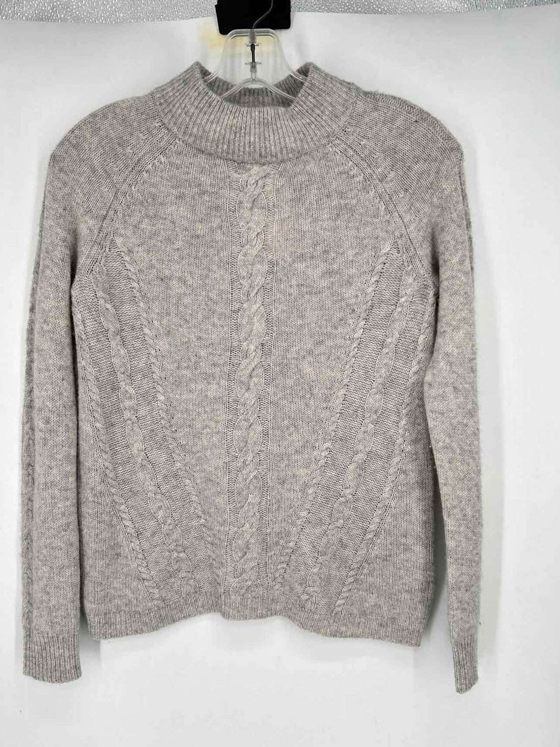 Nanette Lepore Size XS Heathered Light Gray Cashmere Sweater