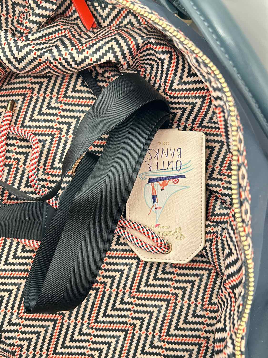 Spartina Navy Nylon Duffel