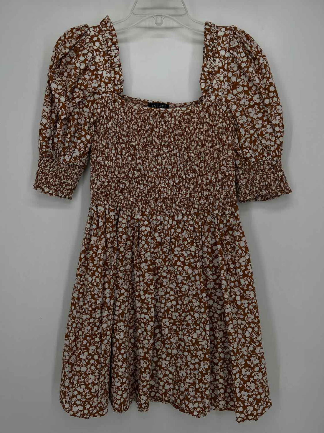 1 State Size M Brown & White Dress
