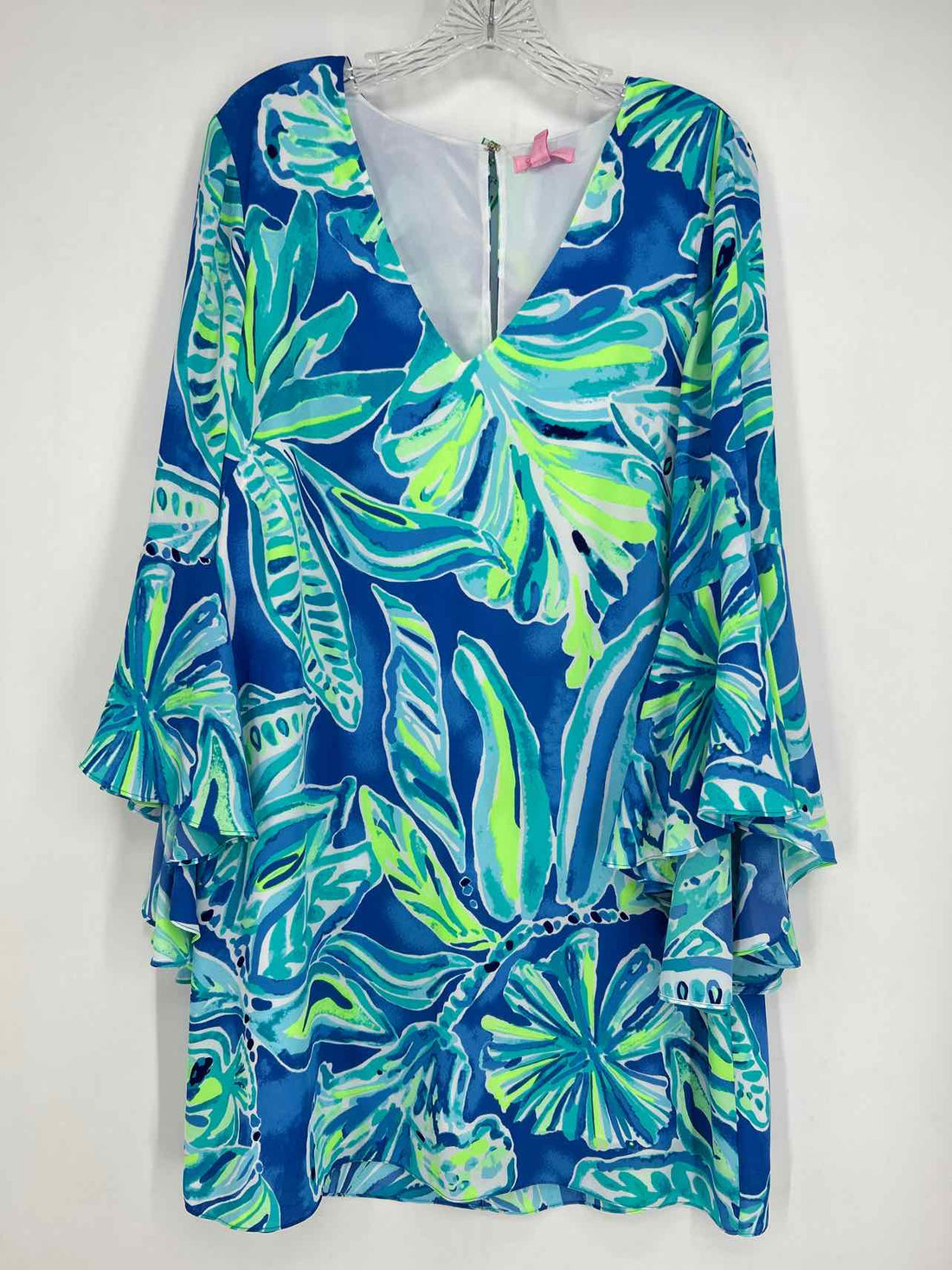 Lilly Pulitzer 12 Blue Print Long Sleeve Lilly Pulitzer Dress