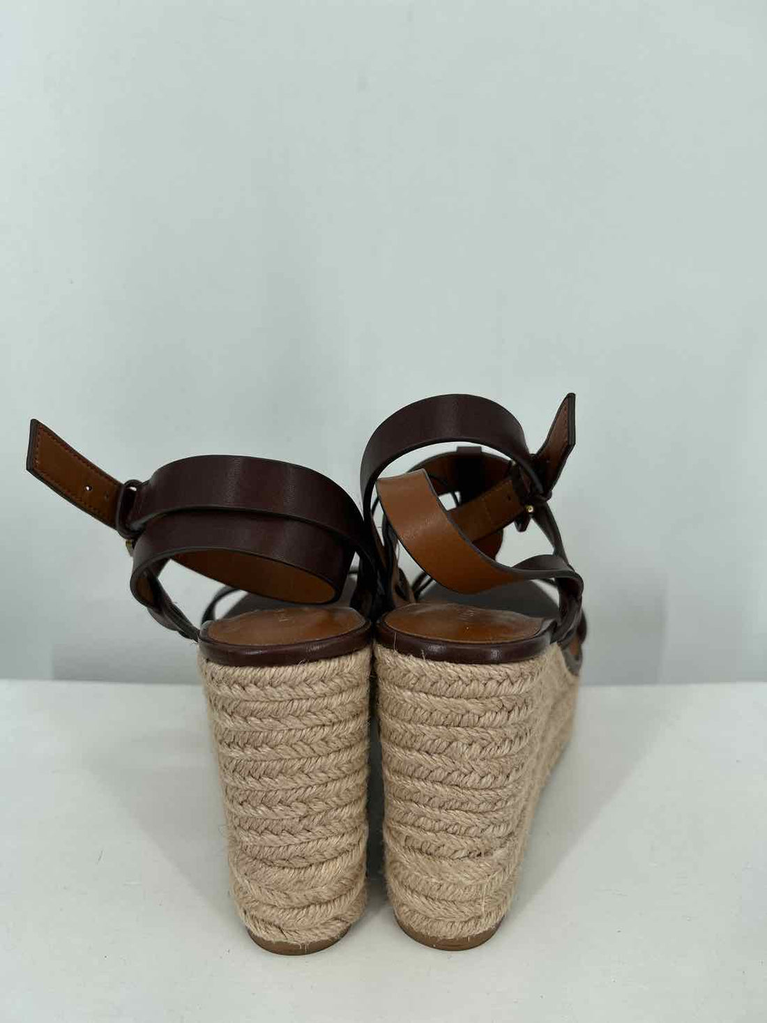 Kurt Geiger Women Size 38.5 Brown Espadrilles Wedges