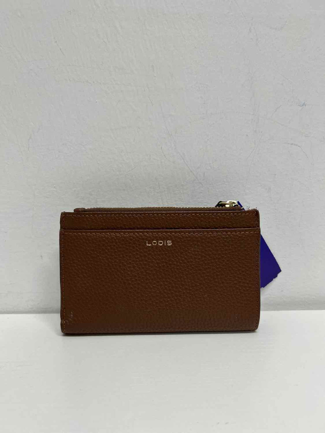 Lodis Brown Pebbled Leather Excellent Condition Wallet