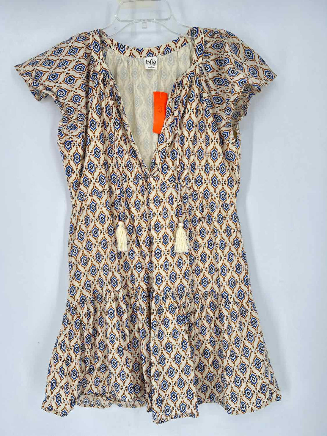 Bila Size S Tan Print Dress