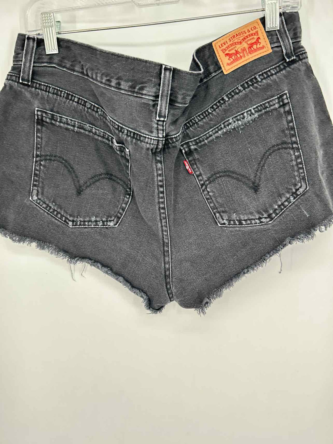 Levi Strauss Size 32 Black Denim Shorts