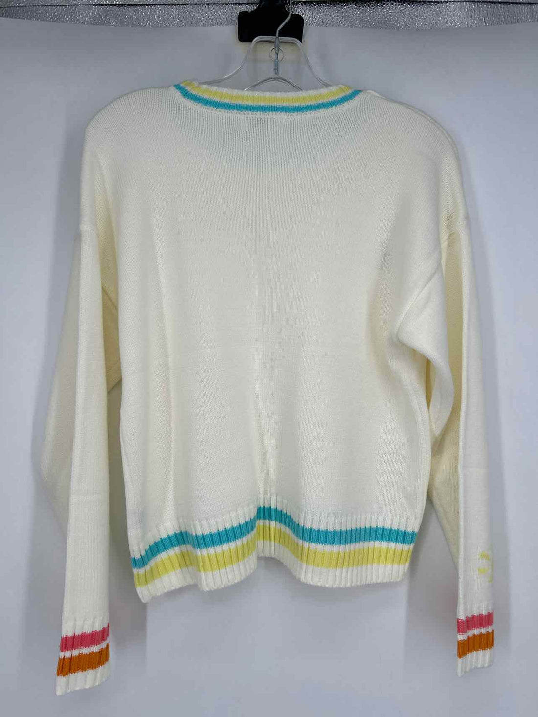 525 Size M Beige Print Sweater