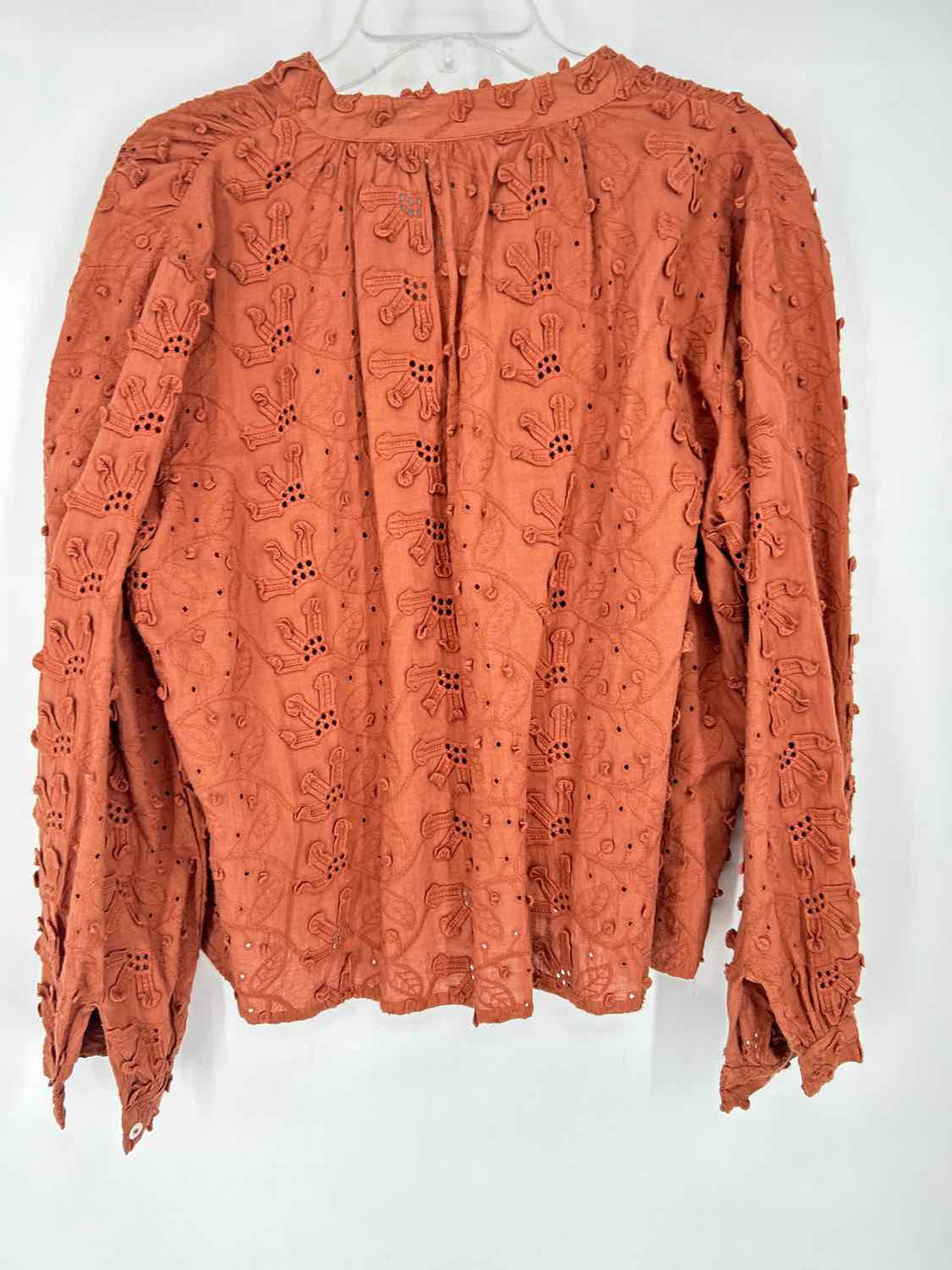 Seen Worn Kept Size 8 Brown Embroidered Long Sleeve