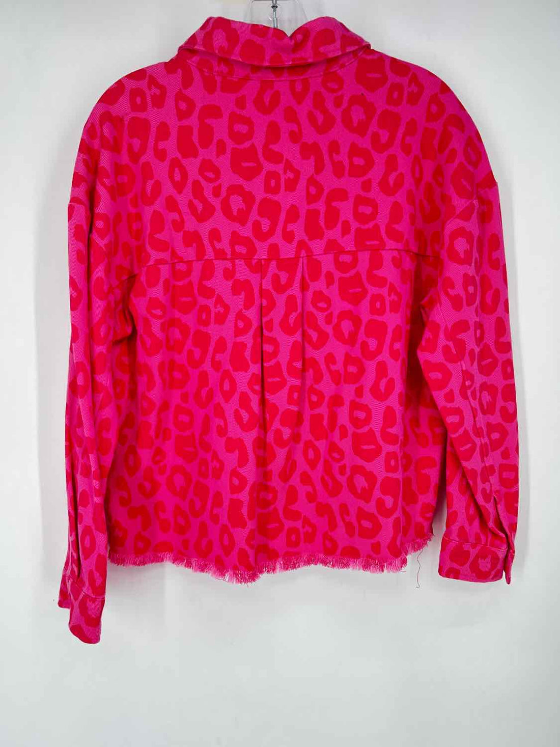 Jodifl Size S Pink Leopard Denim NWT Jacket