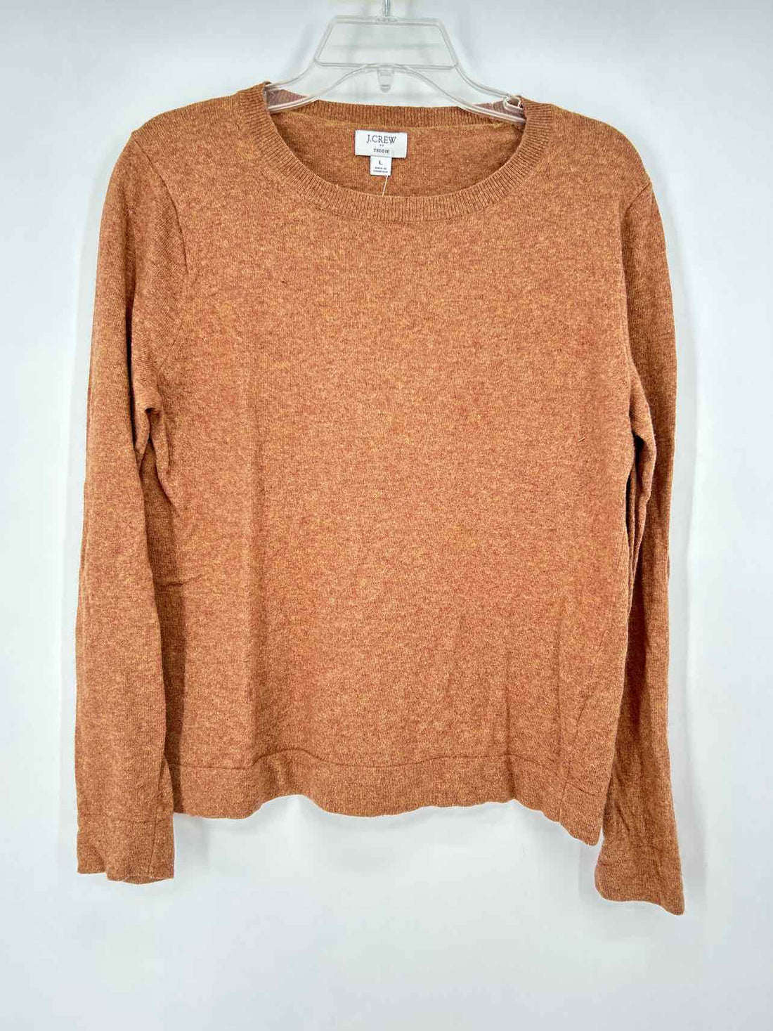 J Crew Size L Brown Cotton & wool Sweater
