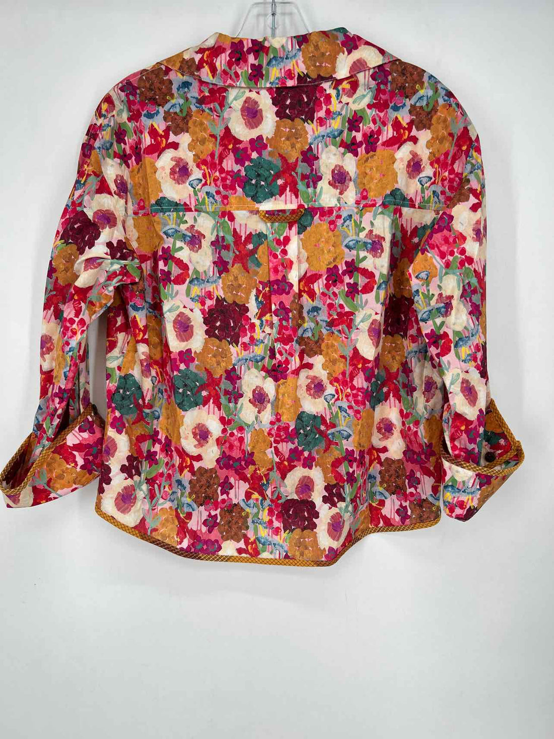 Tru Luxe Jeans Size XS Pink Multi Color Floral Long Sleeve