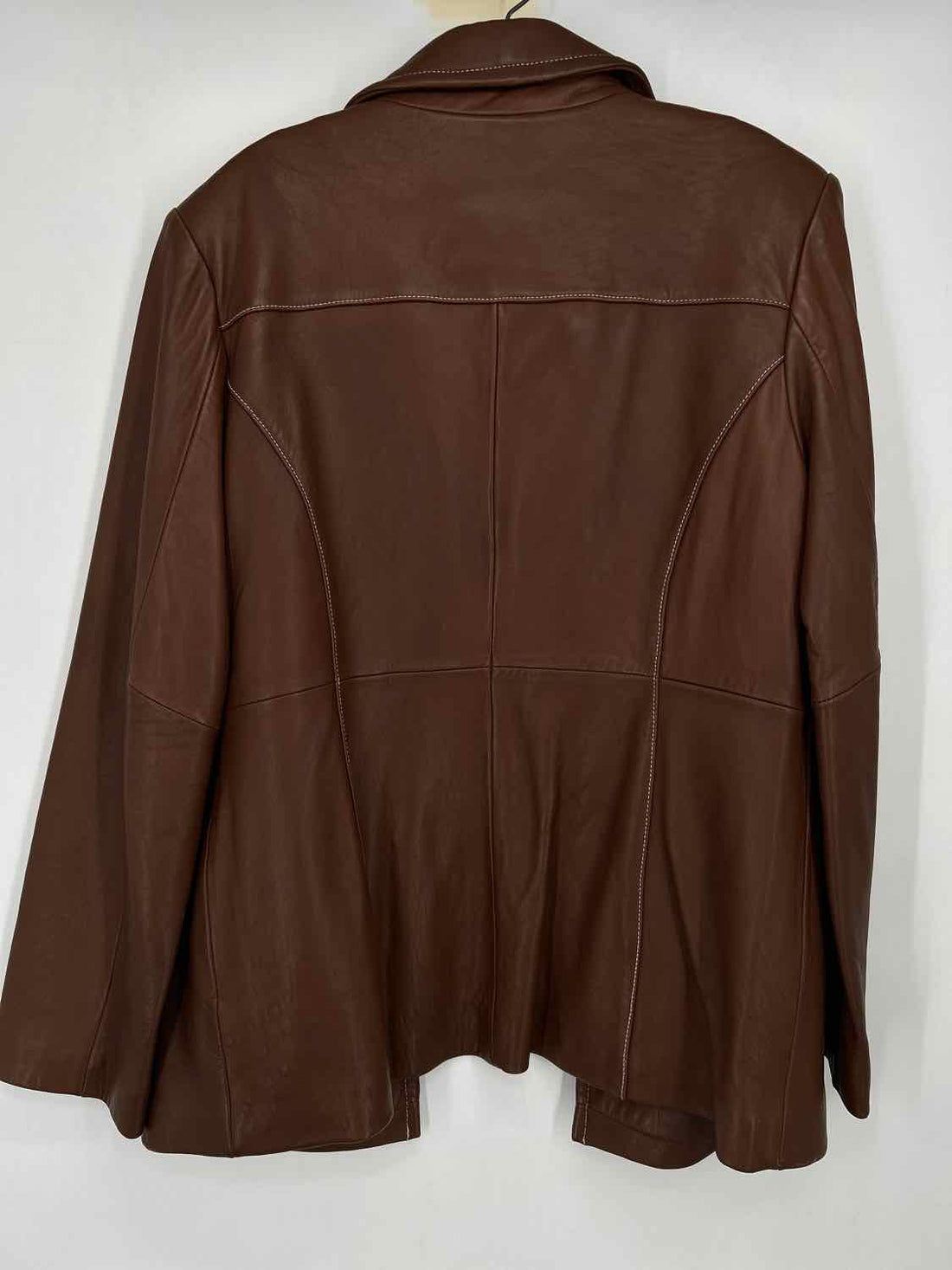 Michael Kors Size L Brown Leather Jacket