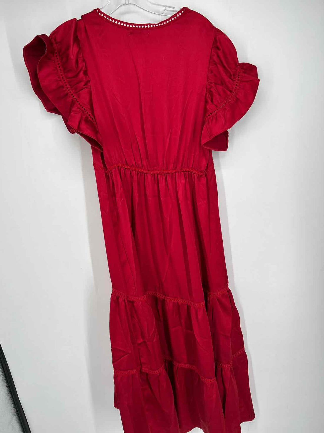 Max Studio Size L Red Satin Like NWT Dress