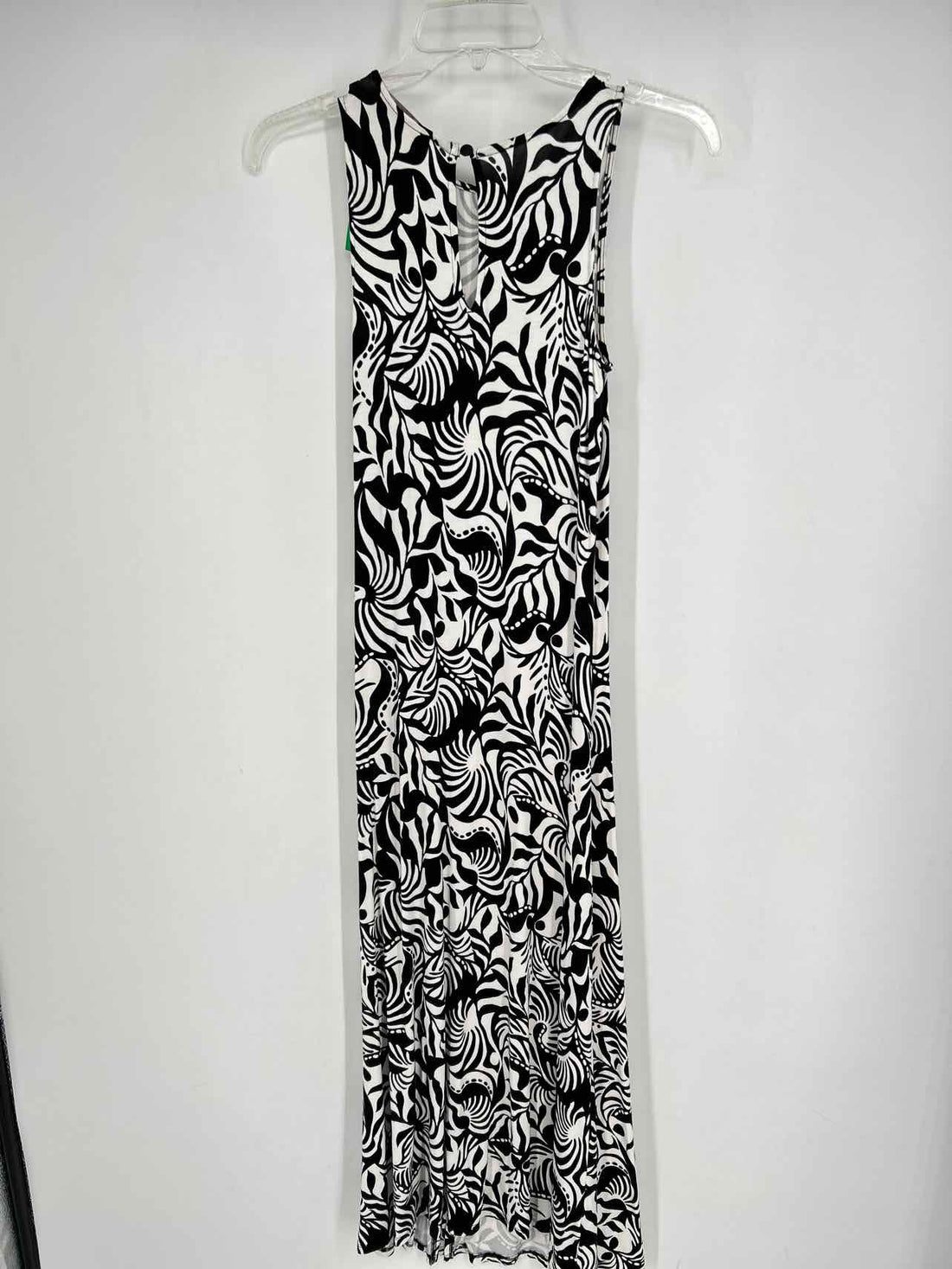Loft Size 4P Black & White Sleeveless Dress