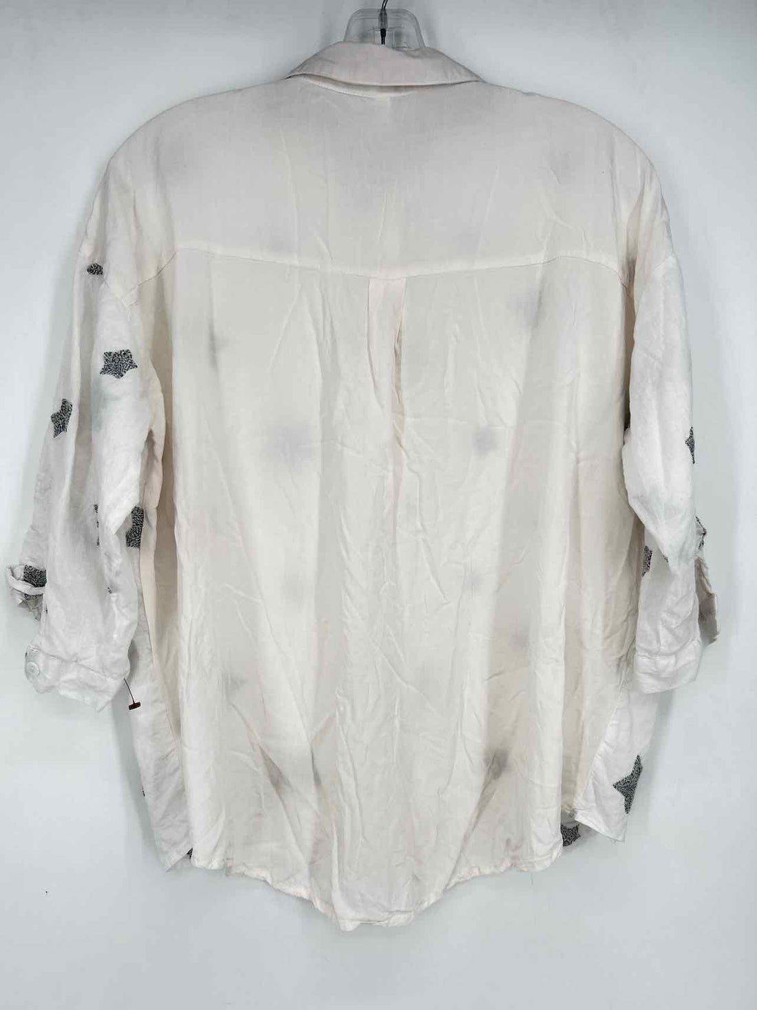 Lapis Size L White Stars Long Sleeve
