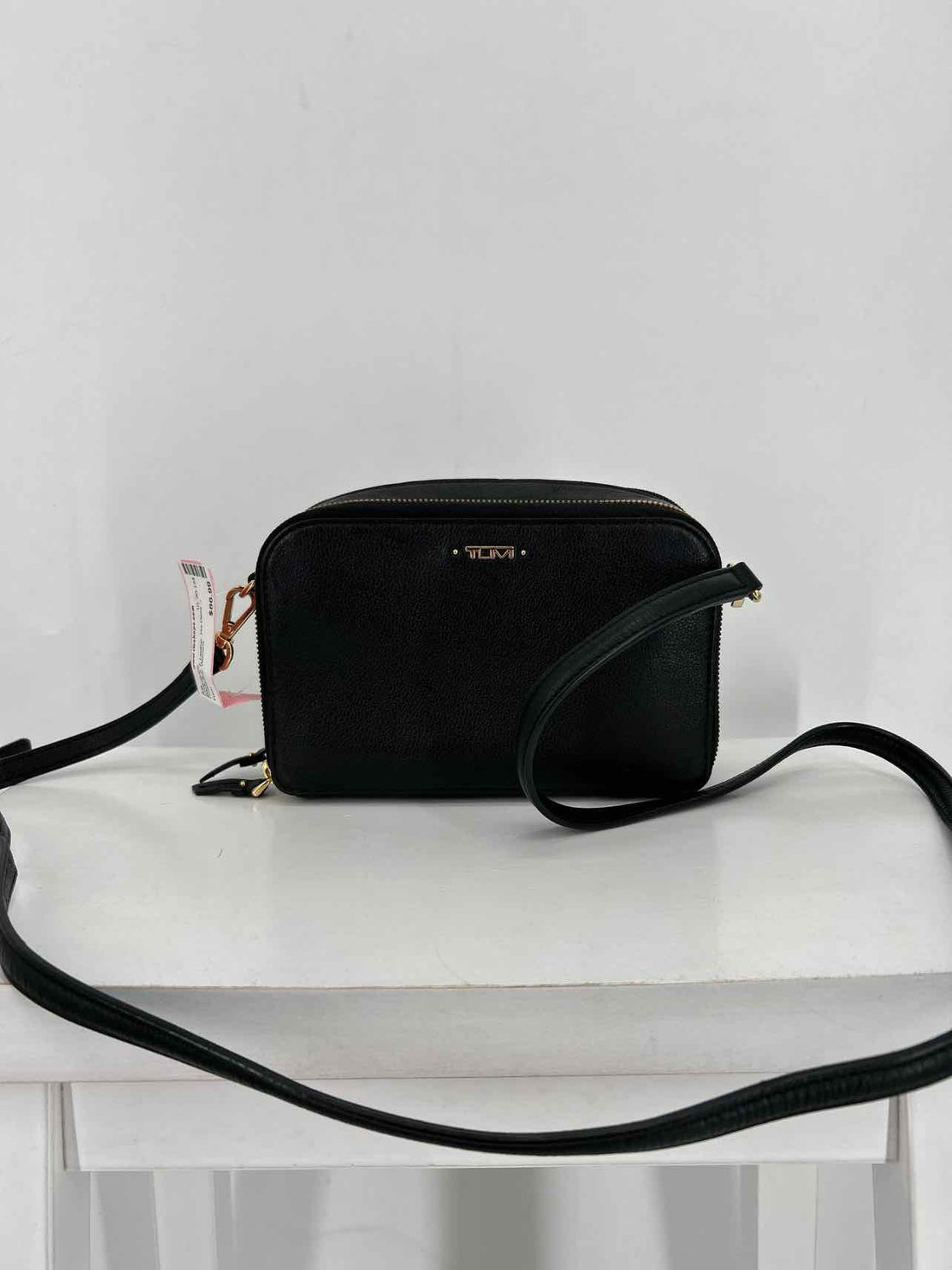 Tumi Black Leather Pre Owned Crossbody