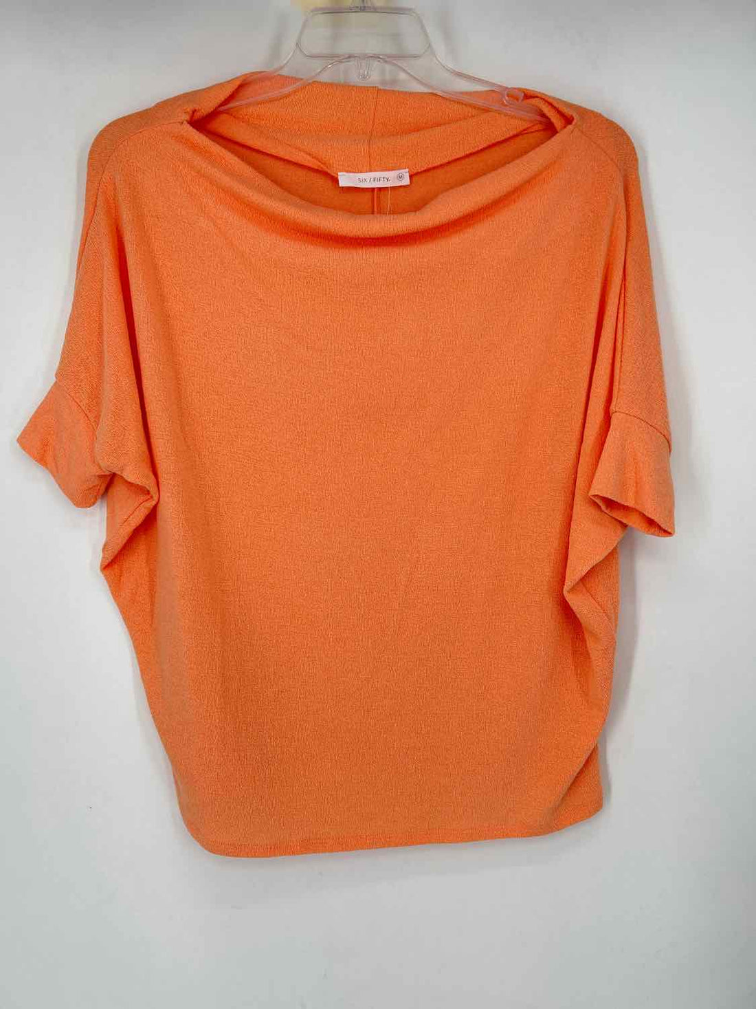 Six Fifty Size M Orange Coral Short Sleeve