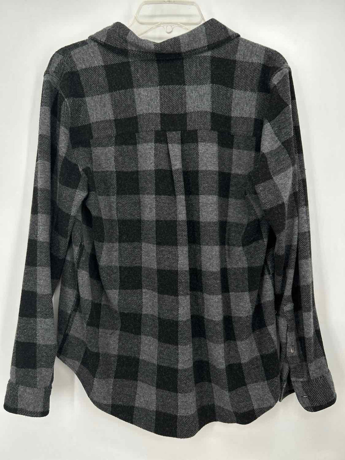 Beach Lunch Lounge Size M Gray & Black Plaid Shacket