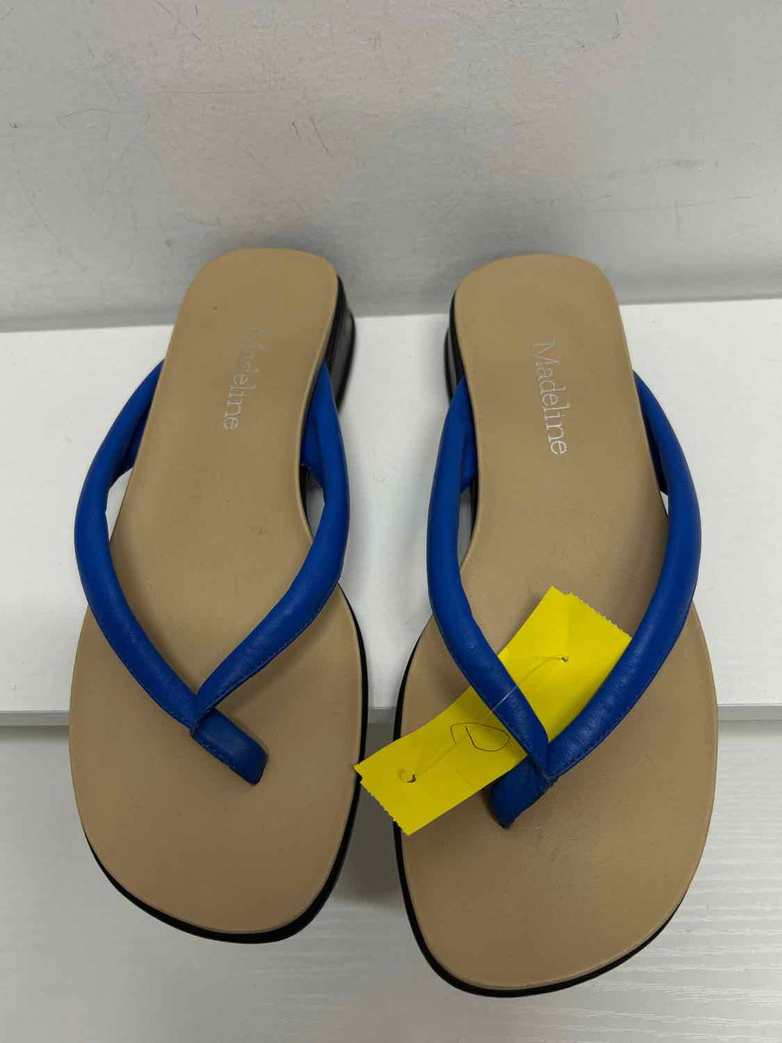 Madeline Women Size 7.5 Blue Flip Flops