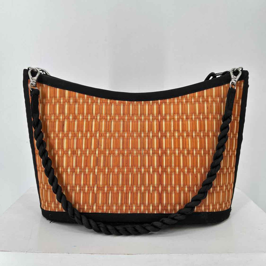 Baskets of Cambodia Rust Straw Pre Owned Tote