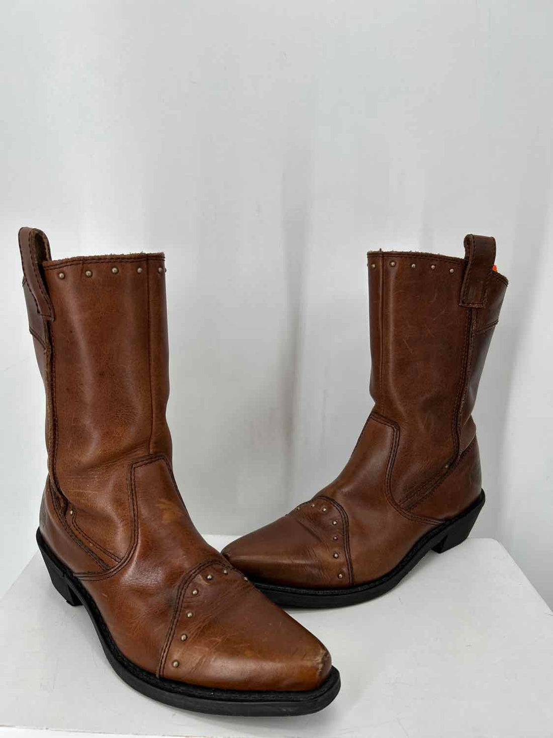 Harley Davidson Women Size 7 Brown Leather Ankle Boot