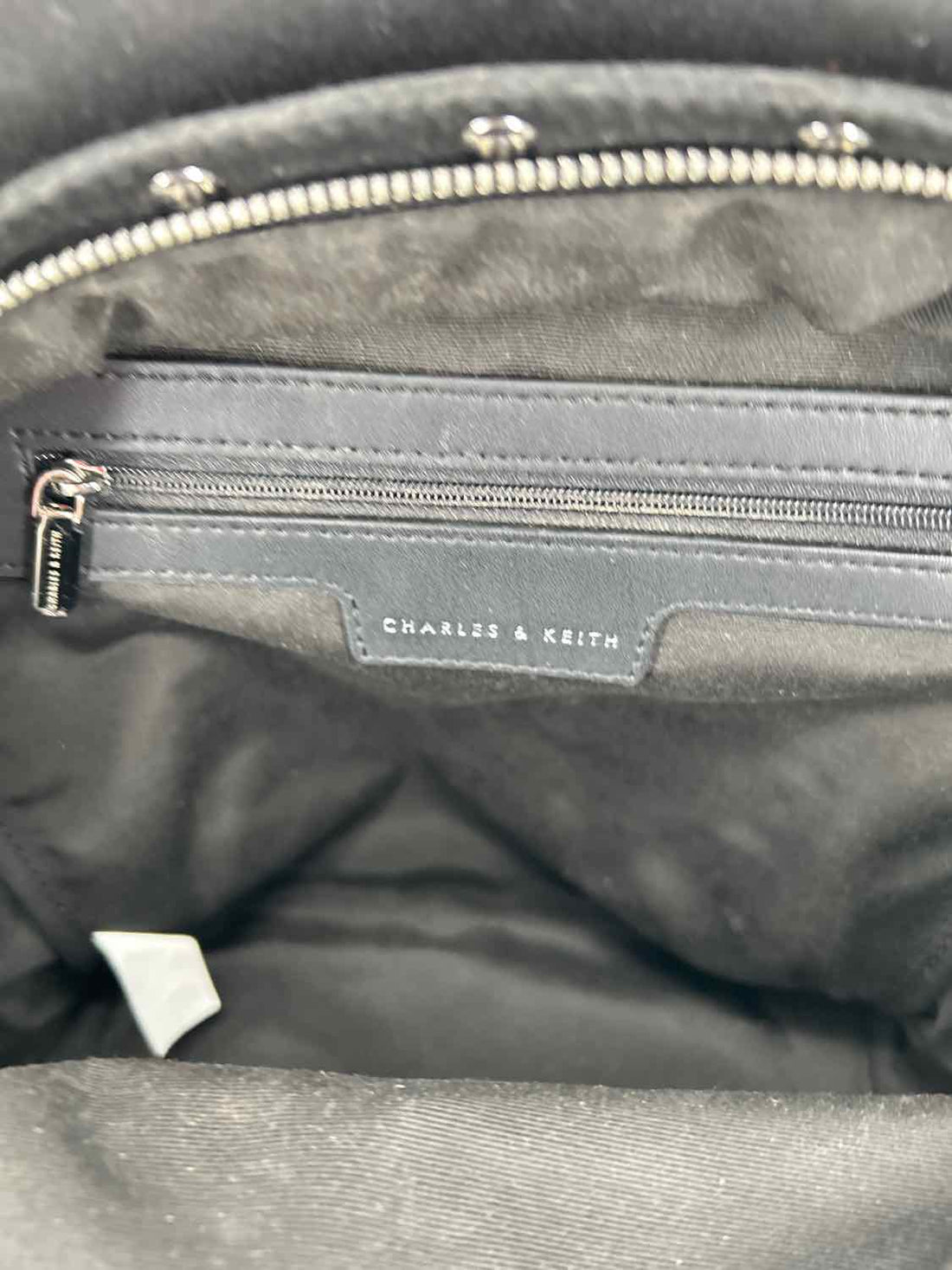 Charles & Keith Robot Stud Black Backpack