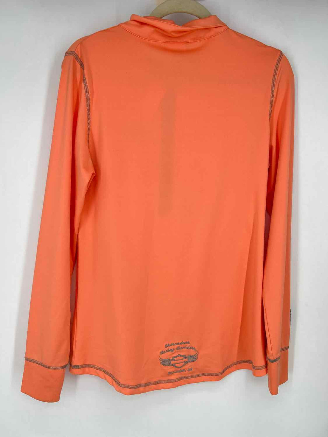 Harley Davidson Size L Peach Long Sleeve Active Tops