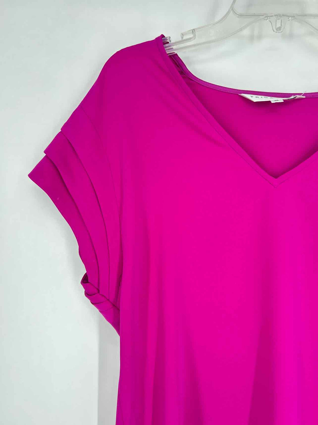 Trina Turk Size S Magenta Short Sleeve Dress