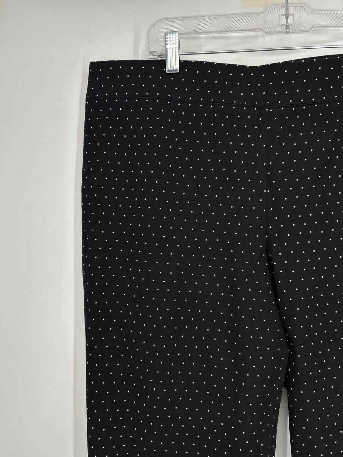 Talbots Size 6 Black Polkadot Pants