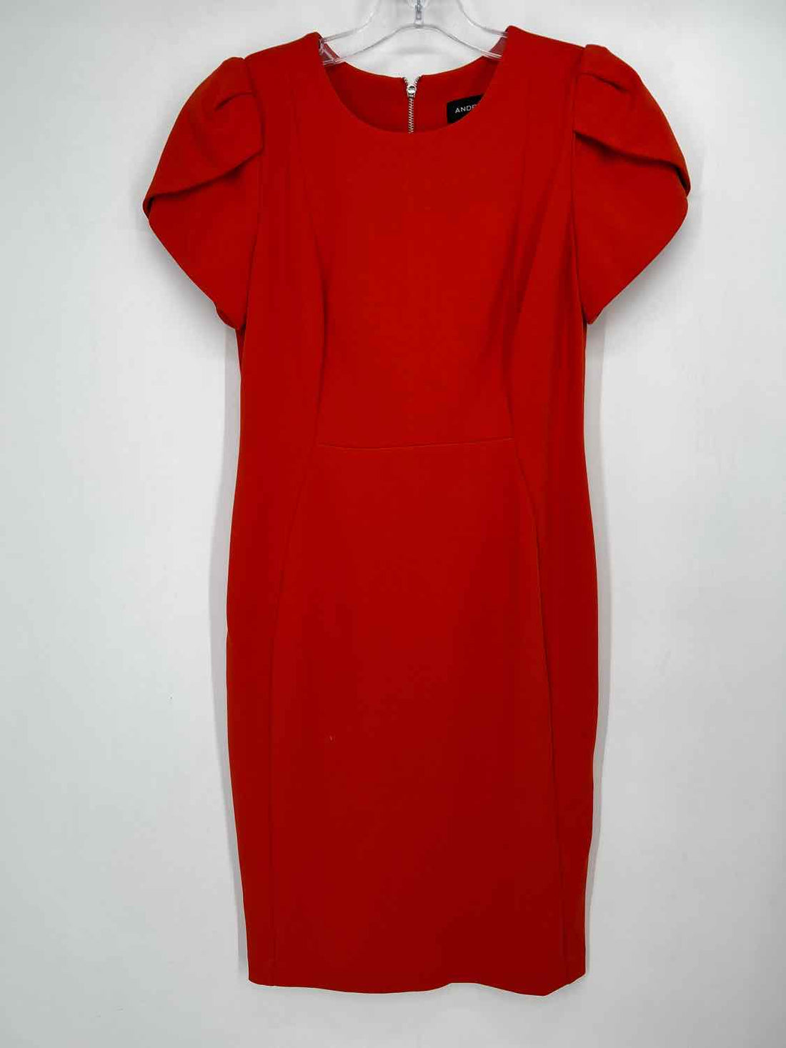 Andrew Marc Size 6 Orange Short Sleeve Dress