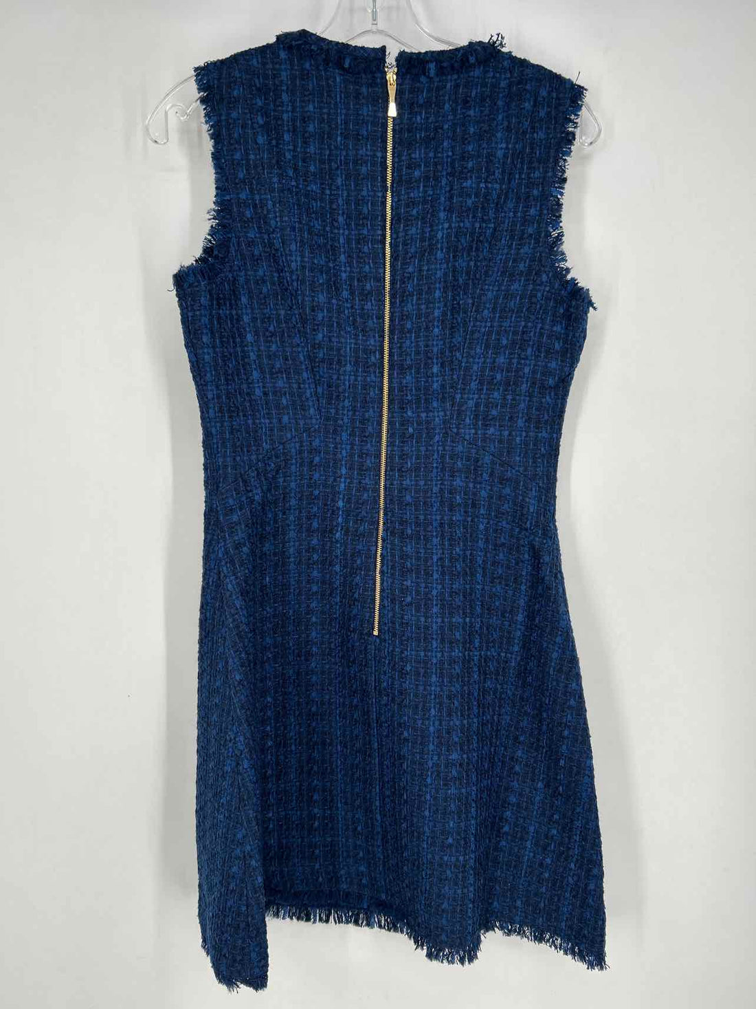 Kate Spade Size 6 Navy Tweed Sleeveless Dress
