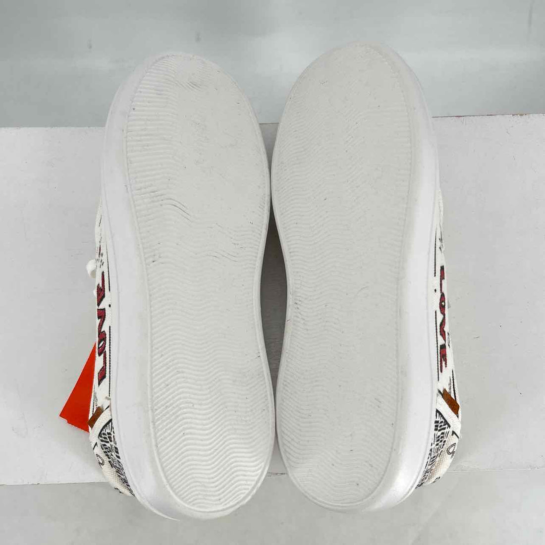 Corkys Women Size 9 White Print Canvas Loafers