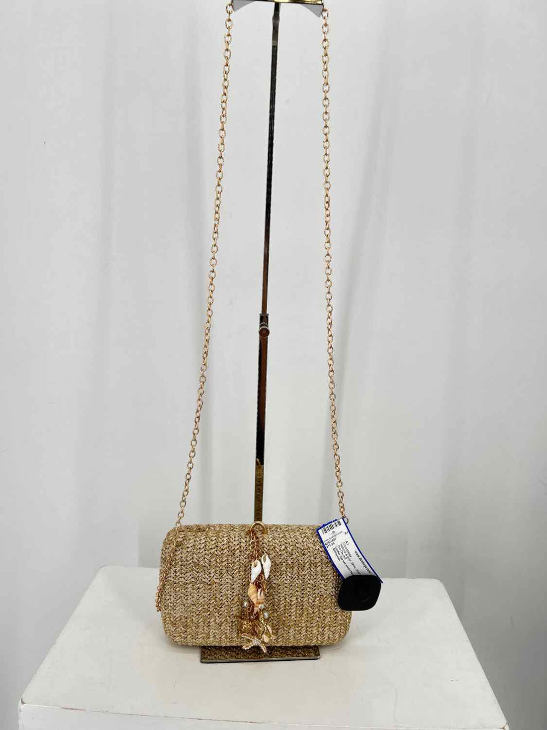 Shiraleah Natural & gold Straw Crossbody
