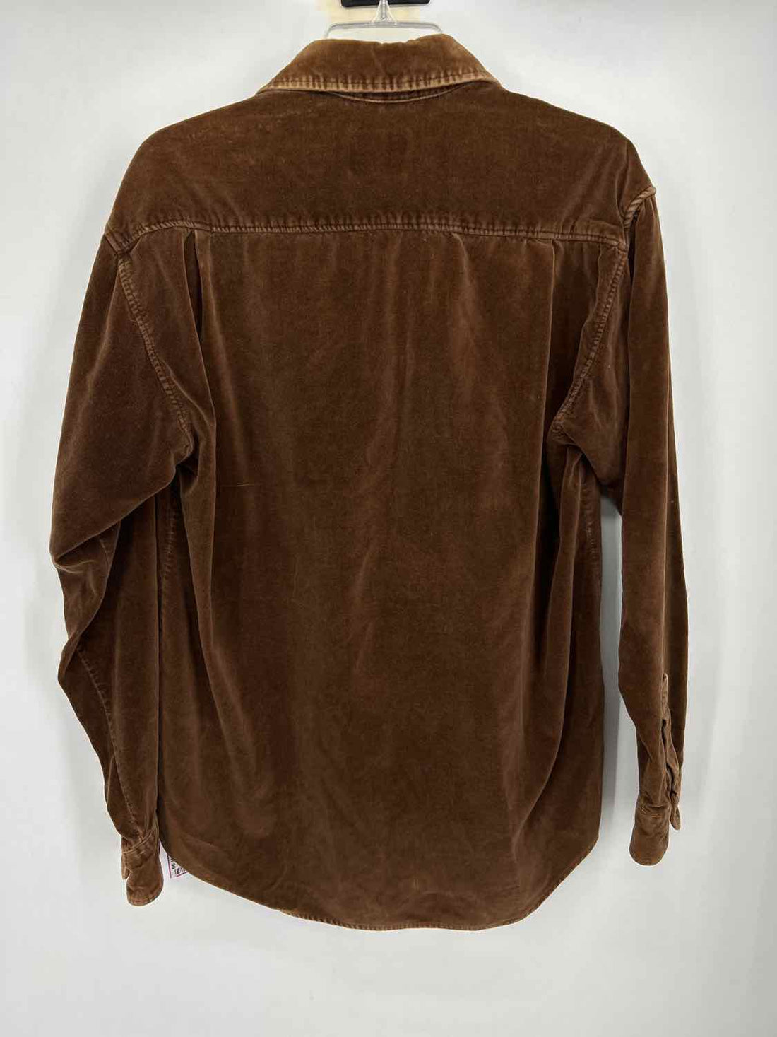 Johnny Cotton Size S Brown Velvet Vintage Long Sleeve