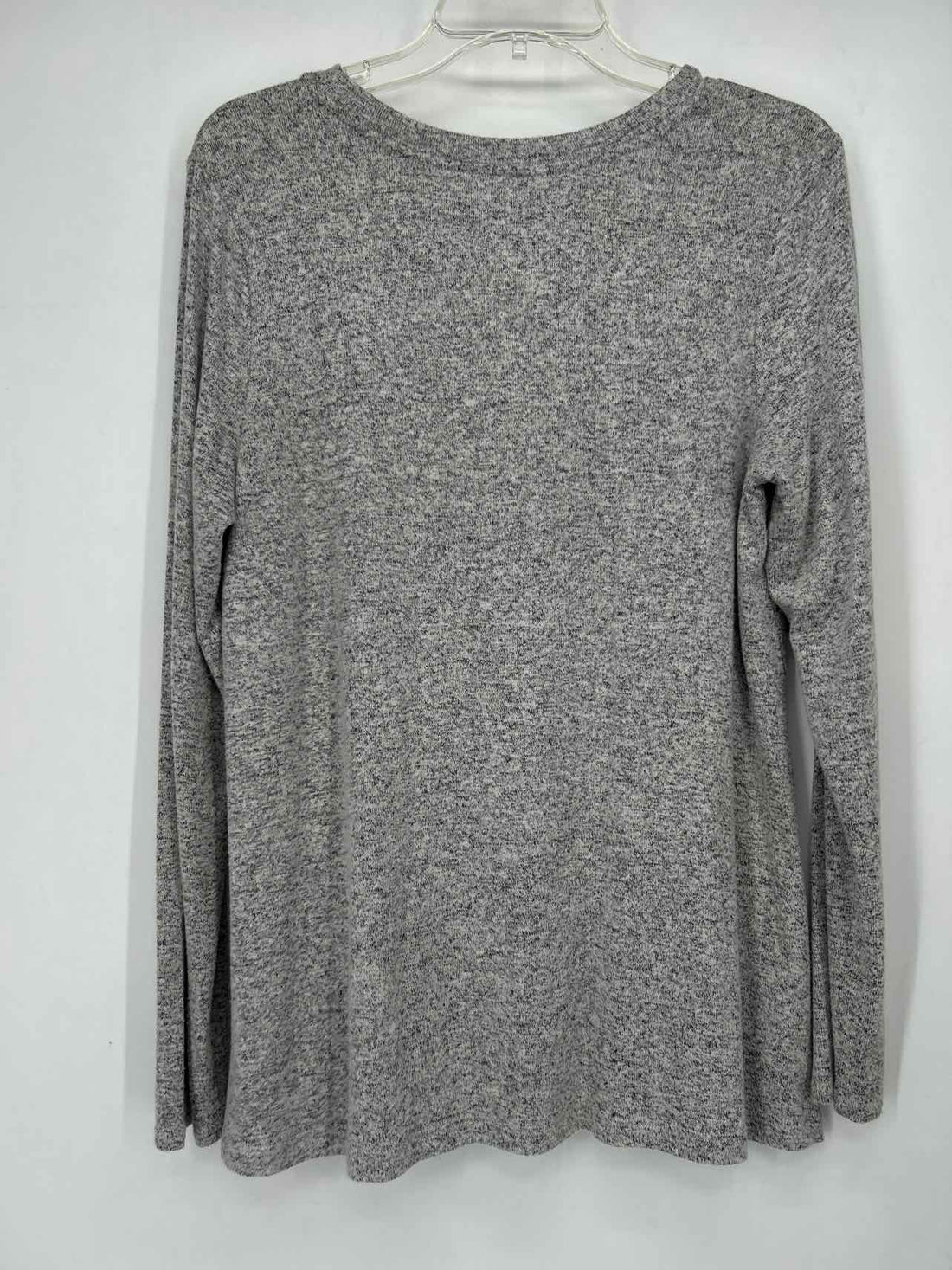 Nic+Zoe Size M Heathered Gray Long Sleeve