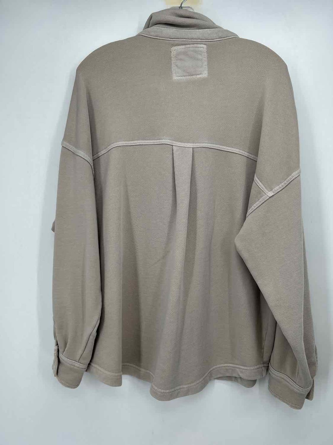 American Eagle Size L Taupe Shacket