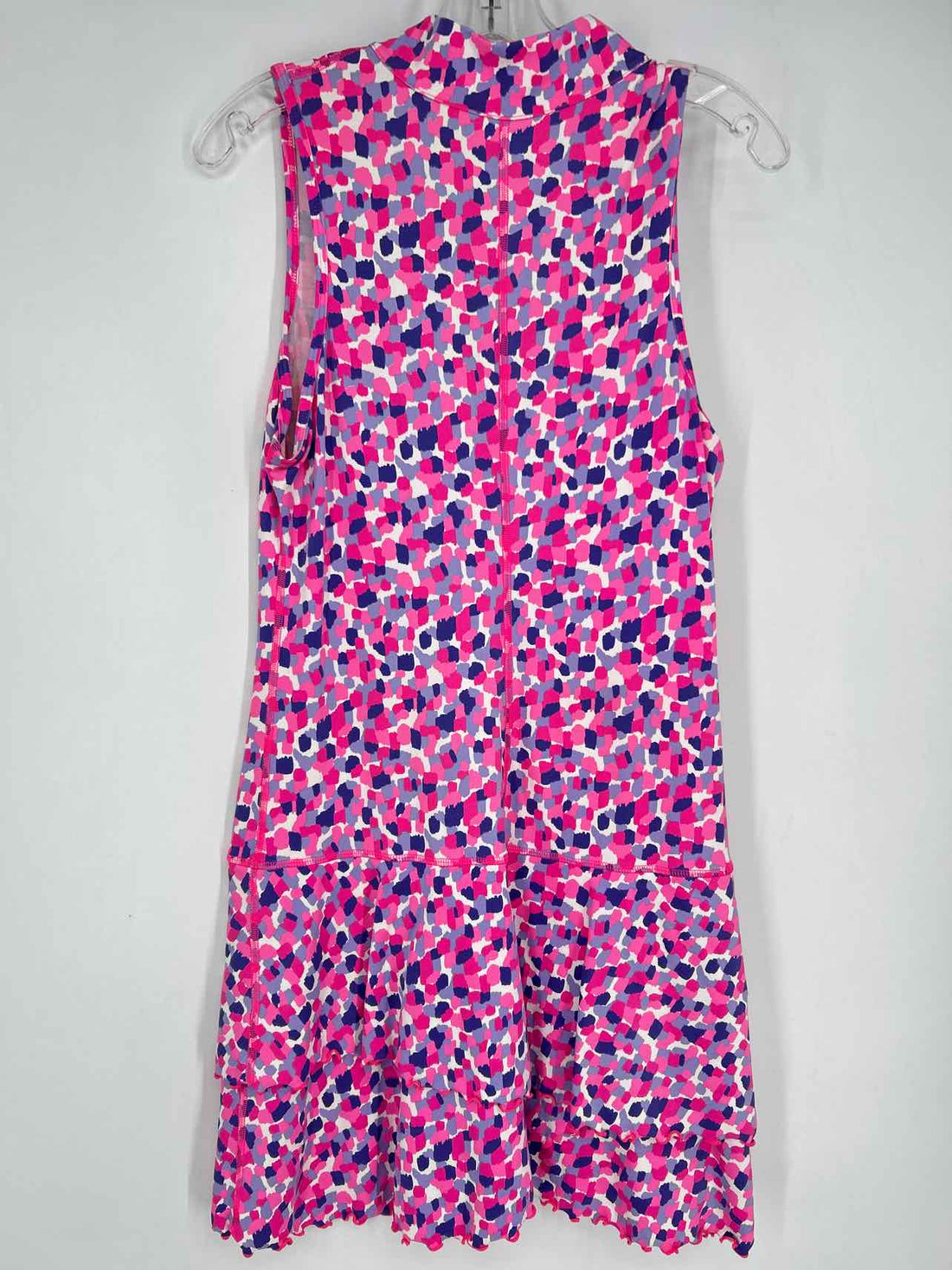 EA Size 3/M Pink & Purple Print Sleeveless Active Dresses