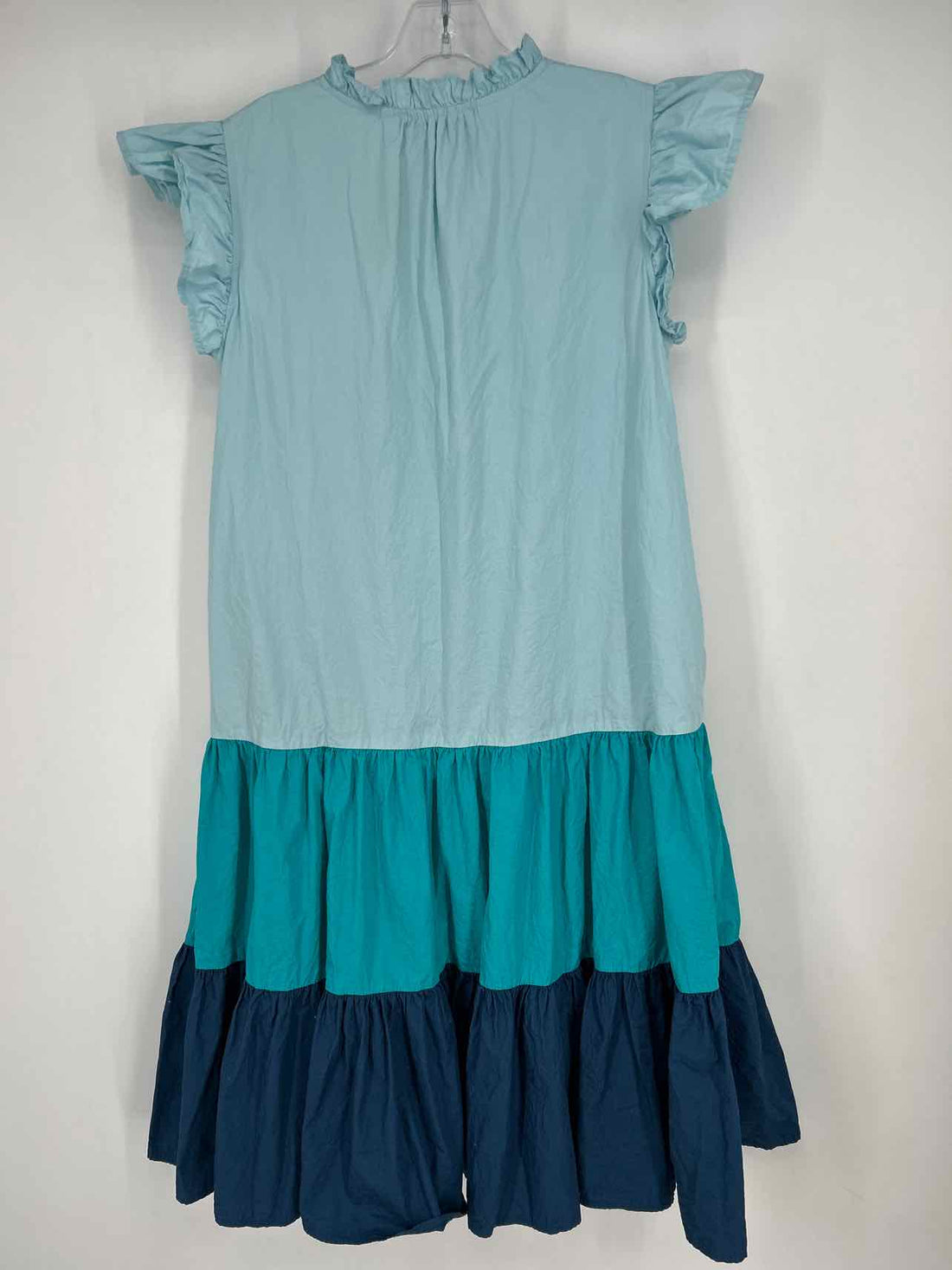 Pinch Size M Blue Colorblock Short Sleeve Dress