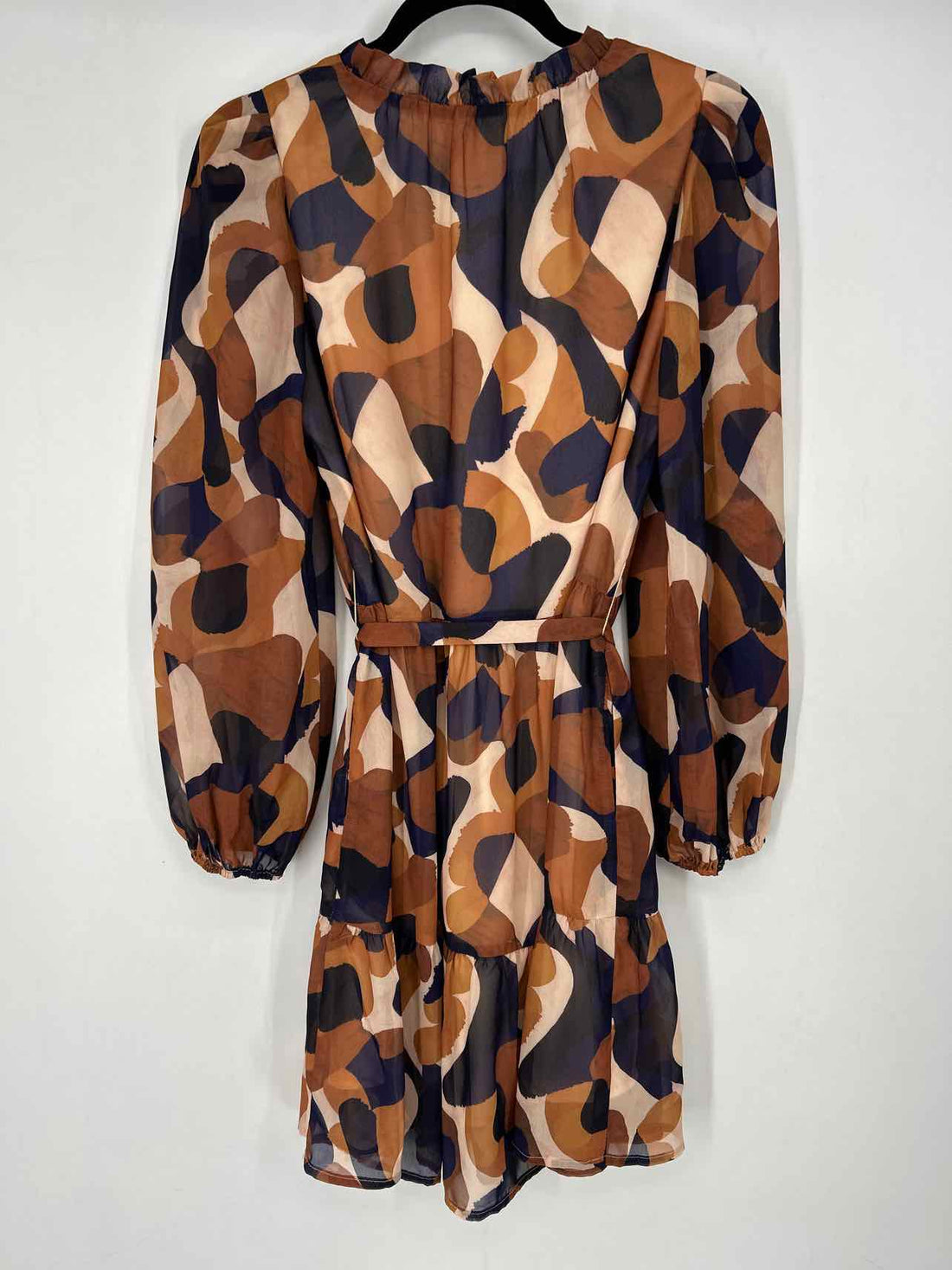 Jade Size S Navy & Beige Print NWT Dress