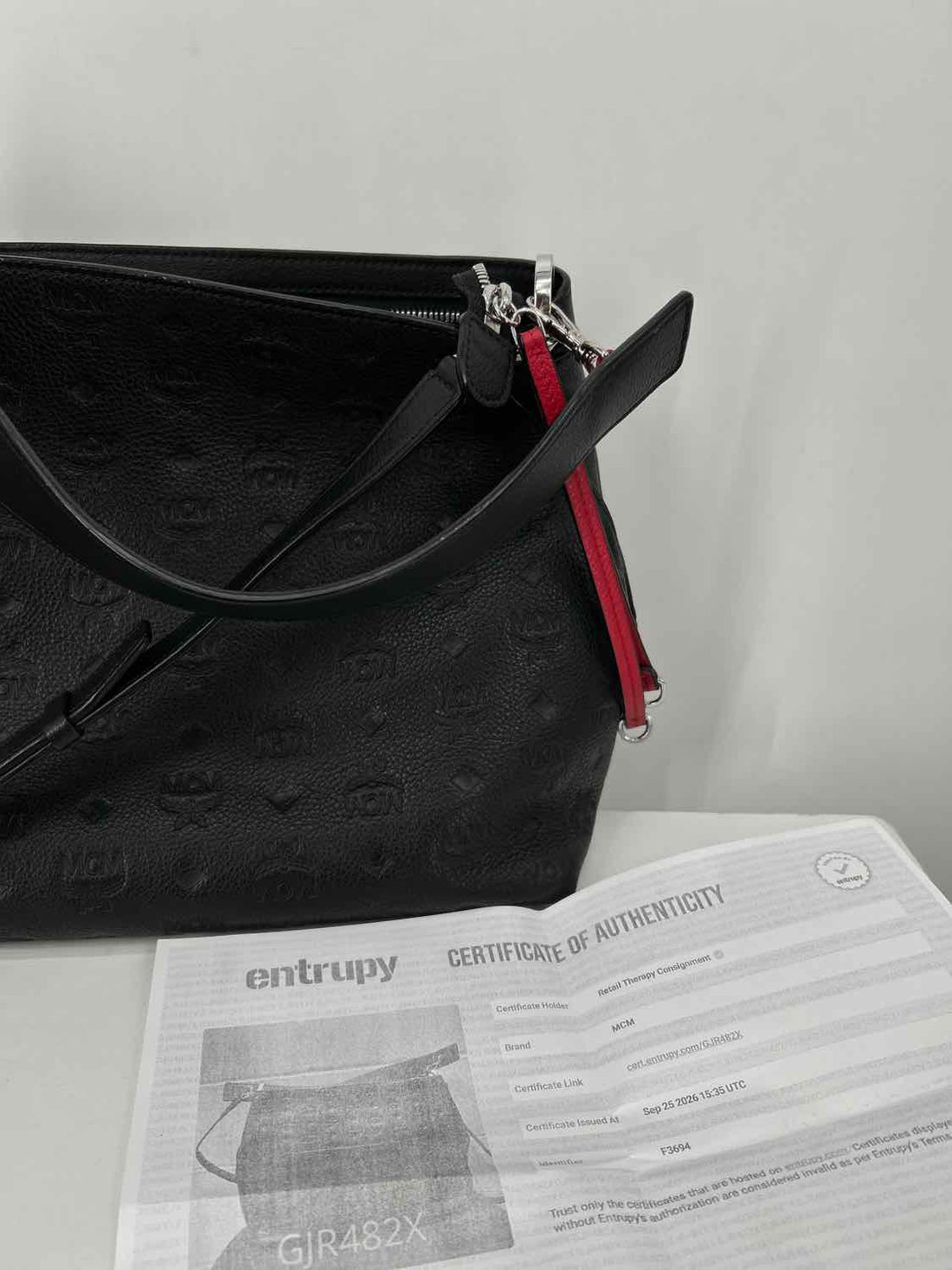 MCM Black Genuine Leather LUXURY