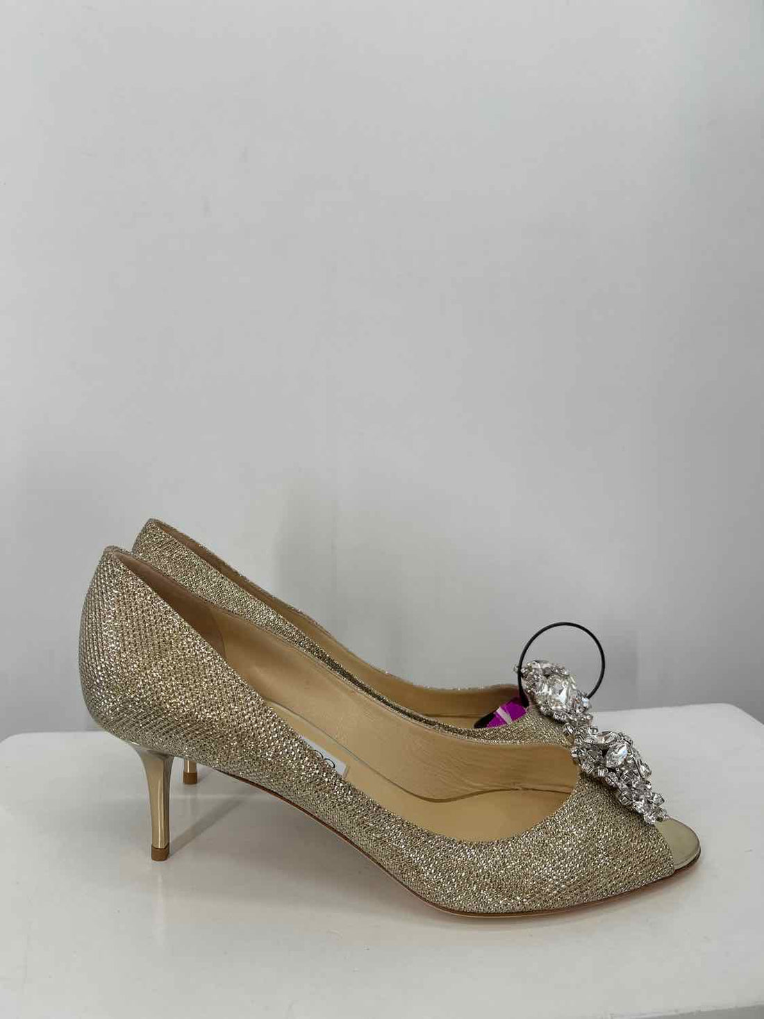 Jimmy Choo Women Size 40 Gold LUXURY