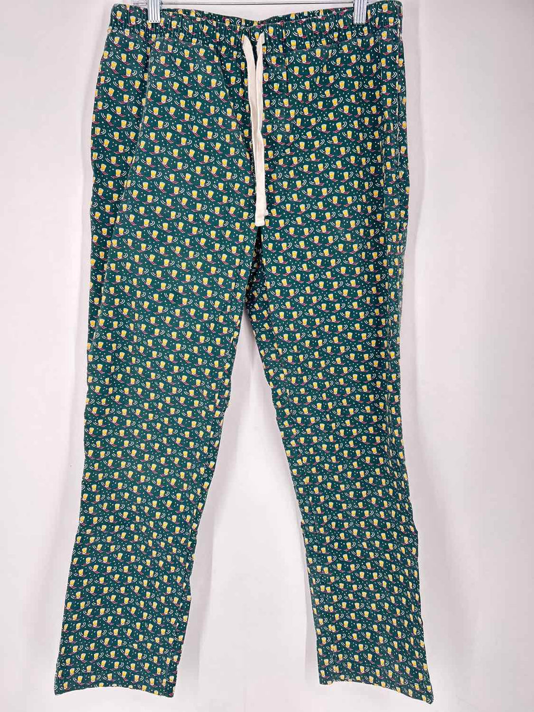 Vineyard Vines Size M Green Print Cotton Pants