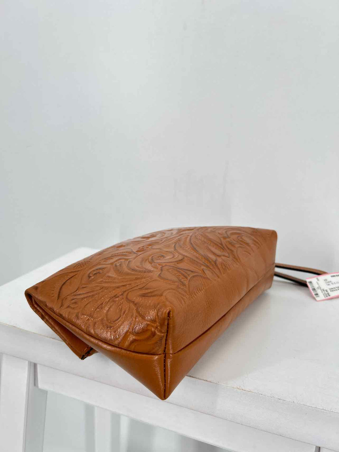 Patricia Nash Tan Leather Clutch