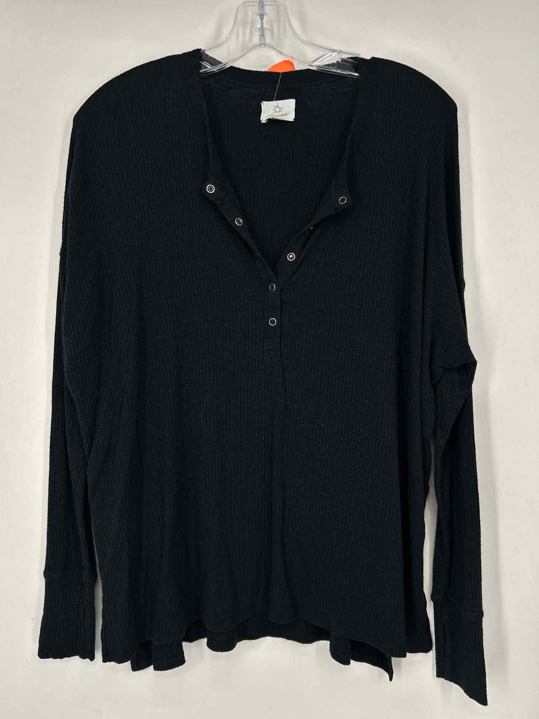 Offline By Aerie Size S Black Ribbed Long Sleeve