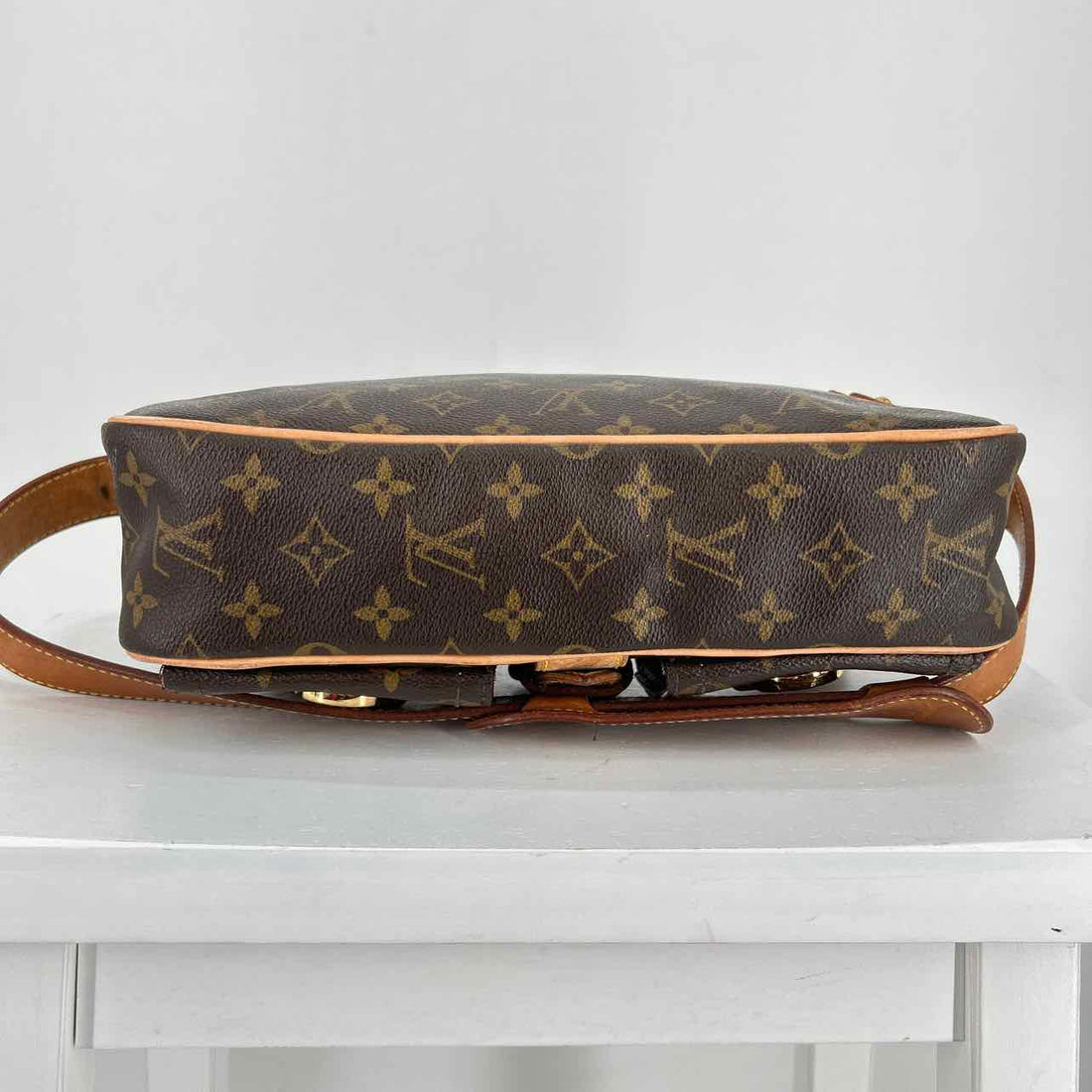 Louis Vuitton Hudson PM  Monogram Leather & Coated Canvas Vintage LUXURY